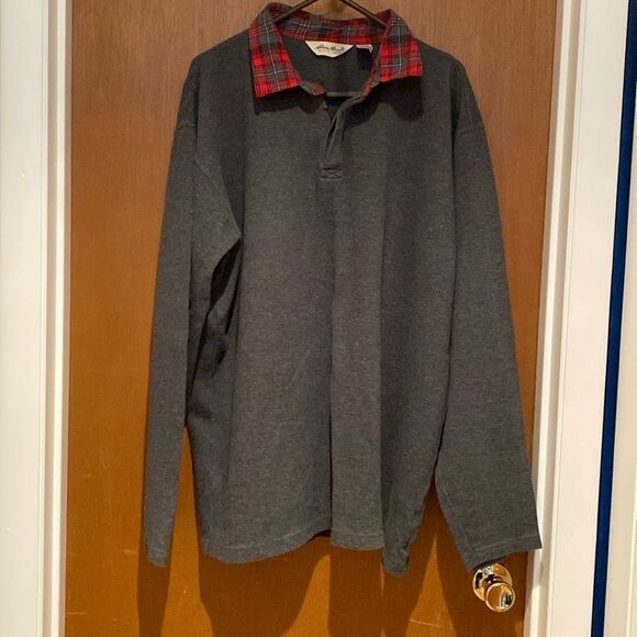 Eddie Bauer Mens button collar XLT long sleeve - Picture 1 of 7